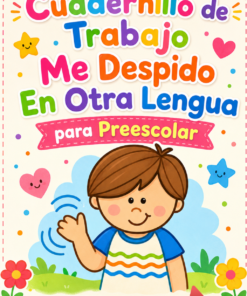 Cuadernillo de Trabajo Me Despido En Otra Lengua para Preescolar