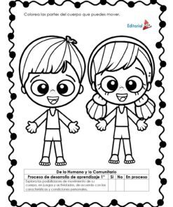 Página para colorear en blanco y negro del 