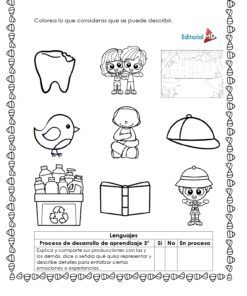 Cuadernillo de Trabajo para trabajar la Descripción 7 La hoja de trabajo en español