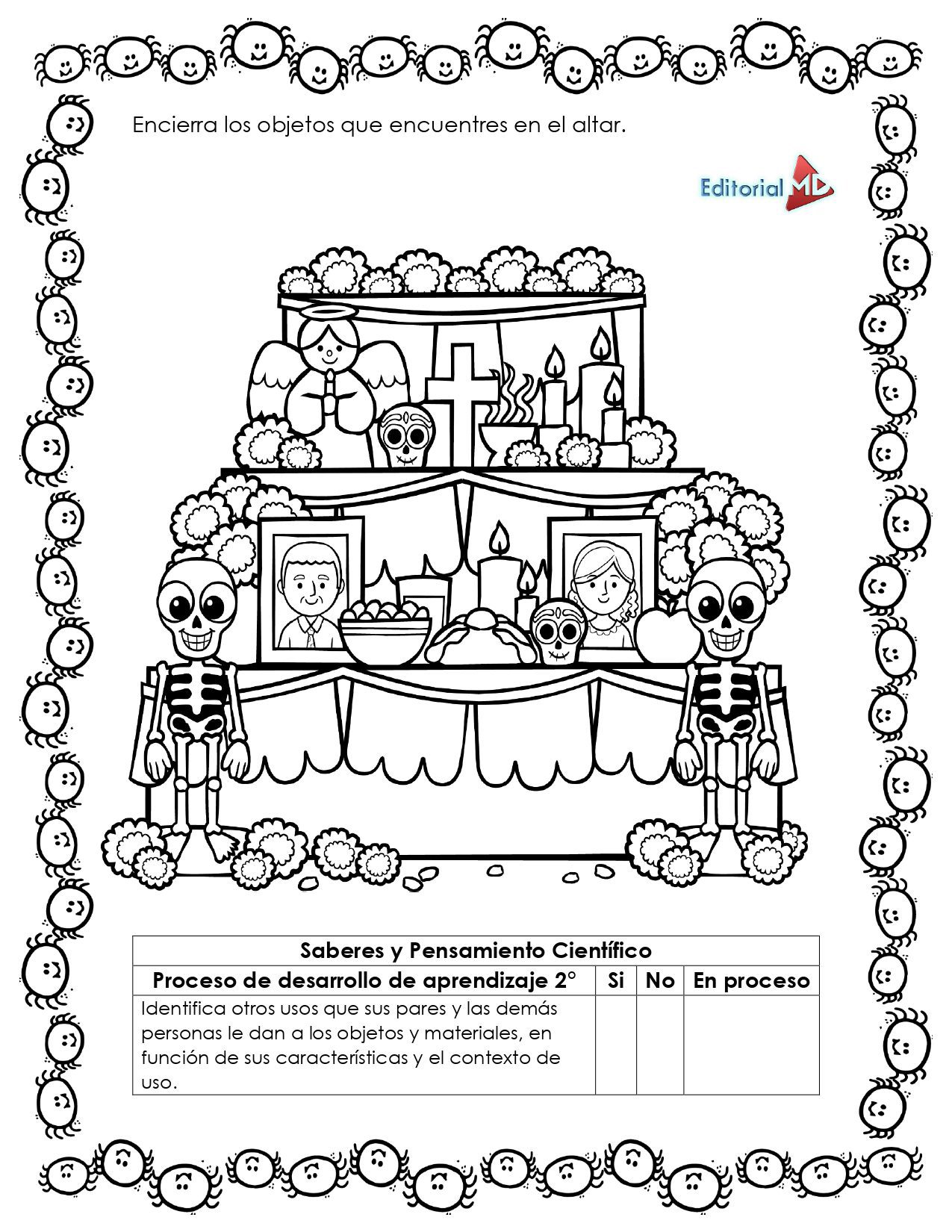 Planeación Elementos en el Altar de Muertos para Preescolar 7 Planeación Elementos en el Altar de Muertos para Preescolar - Image 7