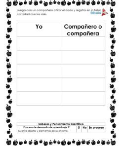 Hoja de trabajo del Cuadernillo de Trabajo Juguemos con las Cantidades con columnas 