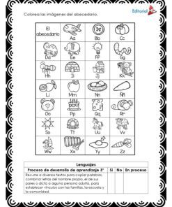Cuadernillo de Trabajo las Letras de mi Nombre 9 Cuadernillo de Trabajo las Letras de mi Nombre: tabla del alfabeto español con dibujos para cada letra (abeja, barco), una tabla de progreso y espacio para practicar la escritura de los nombres-perfecto para los niños que aprenden las letras.
