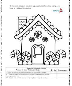 Hoja de trabajo en blanco y negro del 