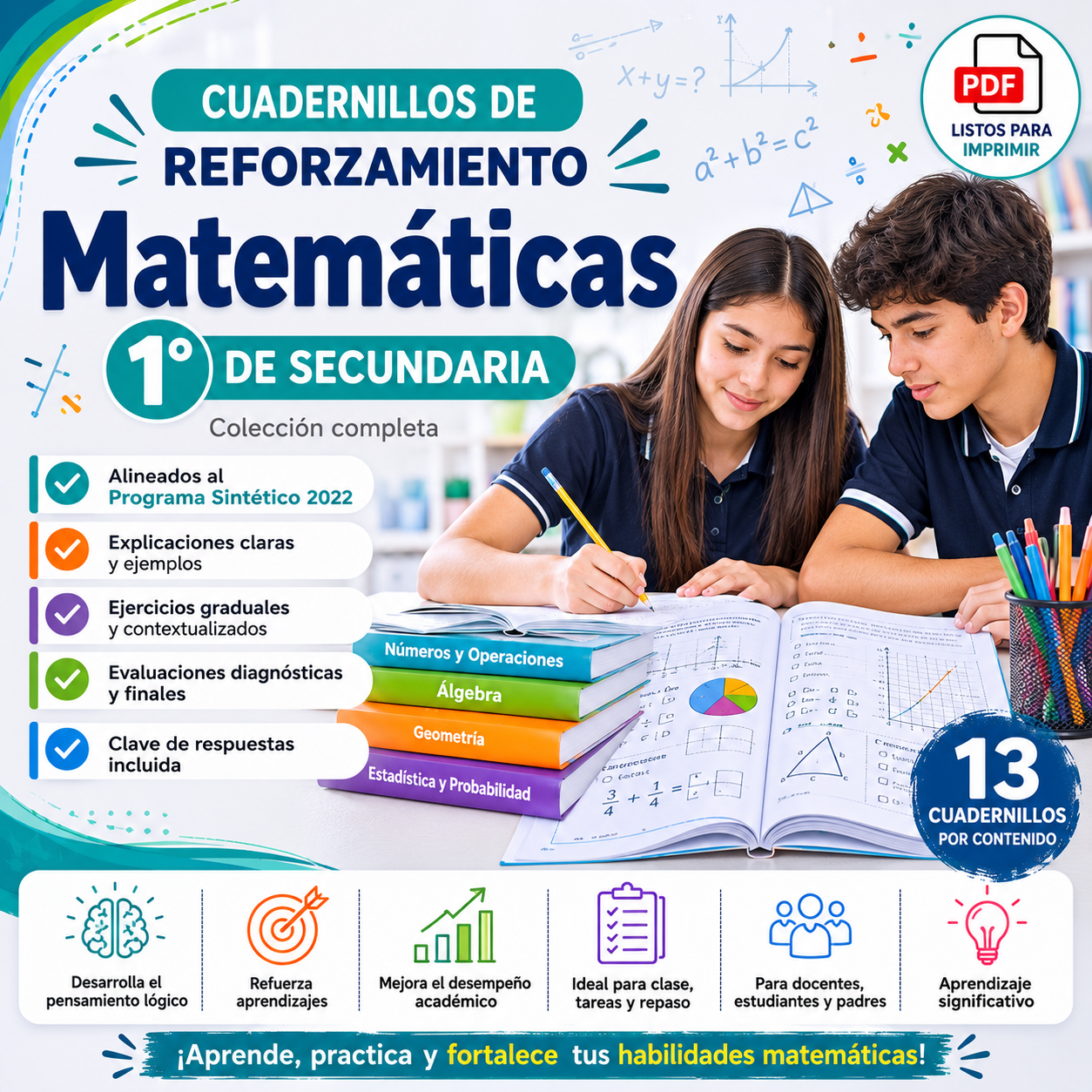 Cuadernillos de Reforzamiento Matemáticas 1° de Secundaria 2026-2027 PDF 1 Cuadernillos de Reforzamiento Matemáticas 1° de Secundaria 2026-2027 PDF