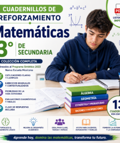 Cuadernillos de Reforzamiento Matemáticas 3° de Secundaria 2026-2027 PDF