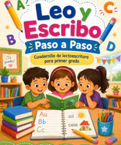 Cuadernillo de Lectoescritura 1.º Primaria: Leo y Escribo Paso a Paso