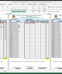 Cuadro de CalificacionesNEM 1.0.xlsm Excel Error de activacion de productos 21 10 2023 09 06 20 p. m