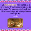 Cuando empieza la edad moderna