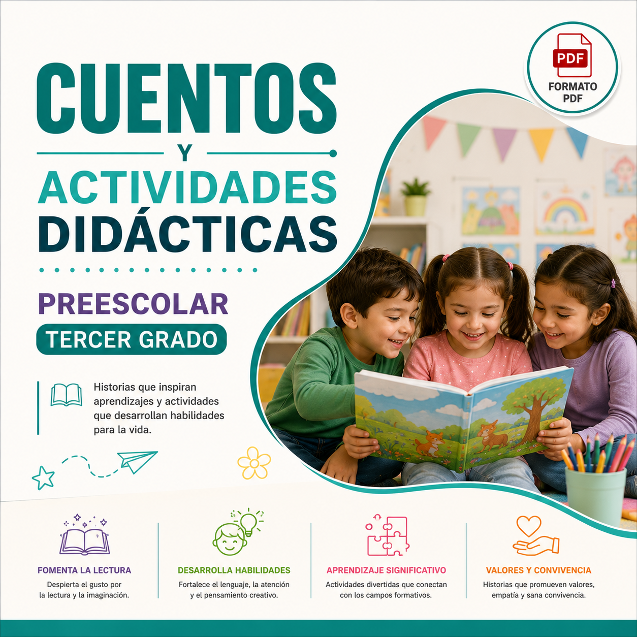 Cuentos y Actividades Didácticas NEM Preescolar Tercer Grado 2026-2027 PDF 1 Cuentos y Actividades Didácticas NEM Preescolar Tercer Grado 2026-2027 PDF