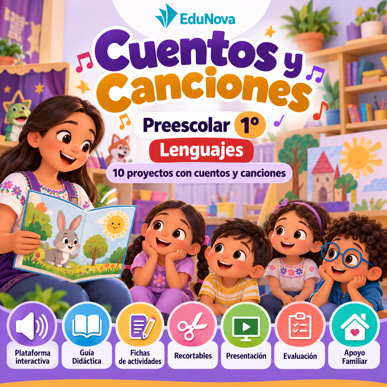 Cuentos y Canciones · Preescolar 1° | 10 Proyectos NEM Fase 2 · Lenguajes y 27 PDA 1 Cuentos y Canciones · Preescolar 1° | 10 Proyectos NEM Fase 2 · Lenguajes y 27 PDA