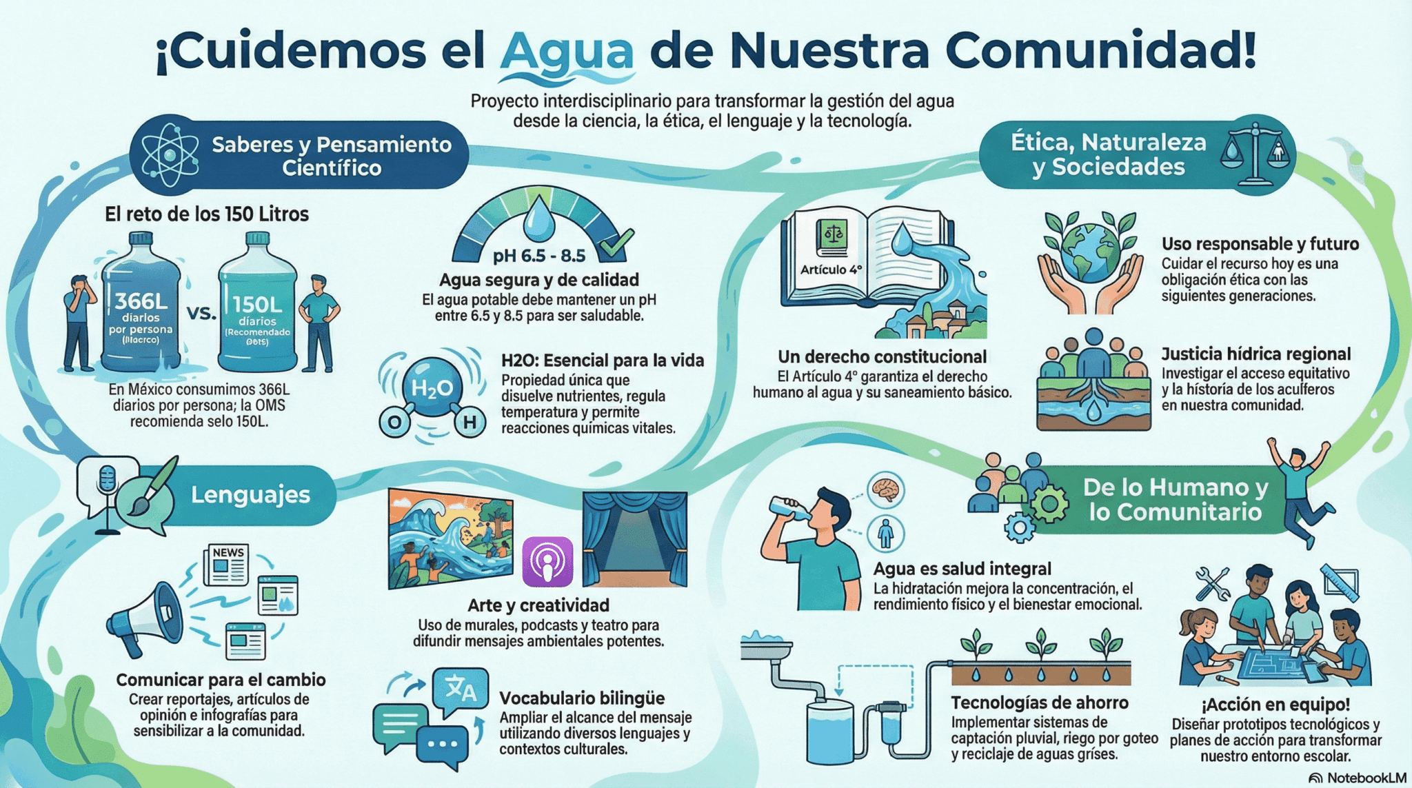 El Cuidado del Agua en Nuestra Comunidad - Proyecto Interdisciplinario para Secundaria NEM 2 El Cuidado del Agua en Nuestra Comunidad - Proyecto Interdisciplinario para Secundaria NEM - Image 2