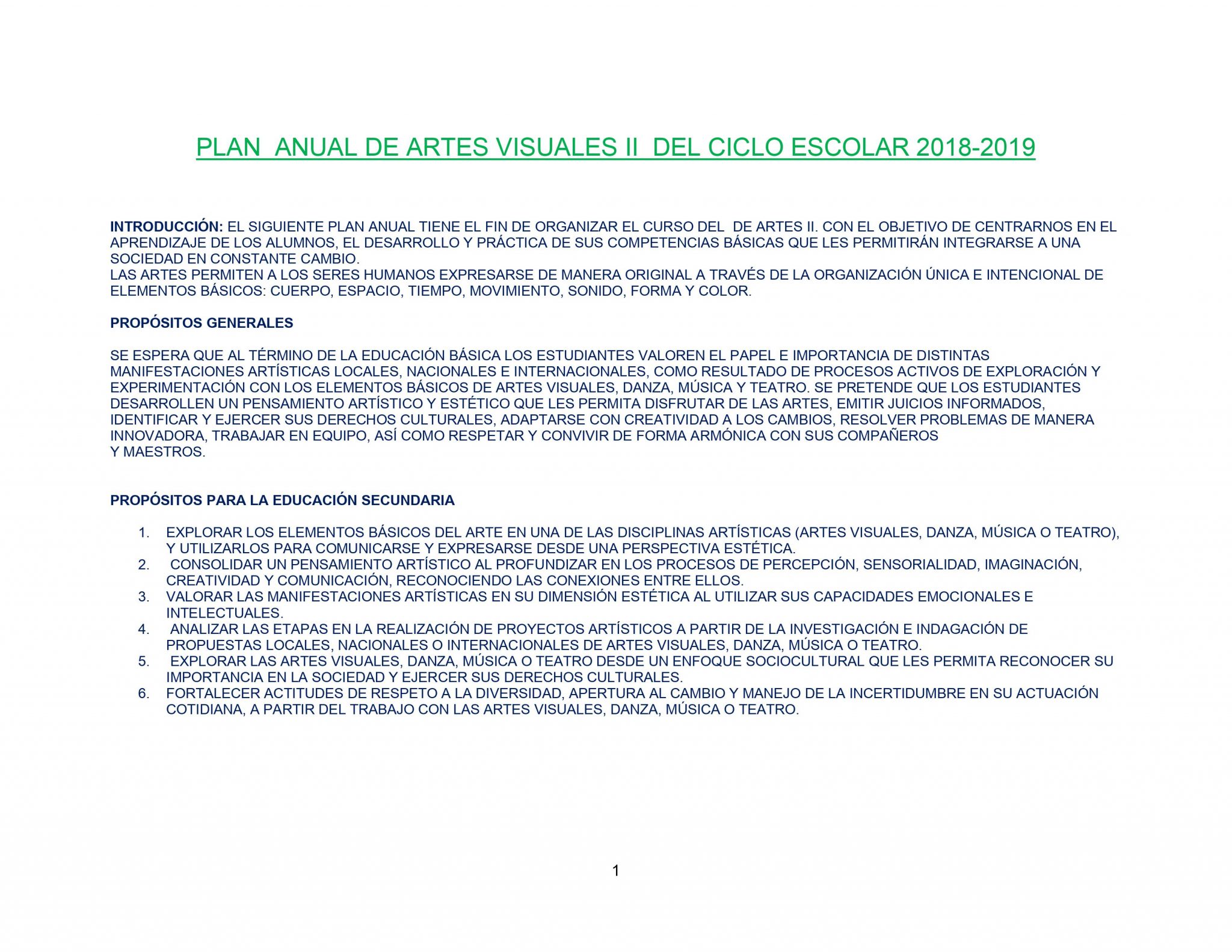 DOSIFICACIÓN ARTES VISUALES 2 Trimestral Aprendizajes Esperados 01