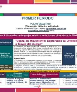 Diseño del plan educativo titulado 