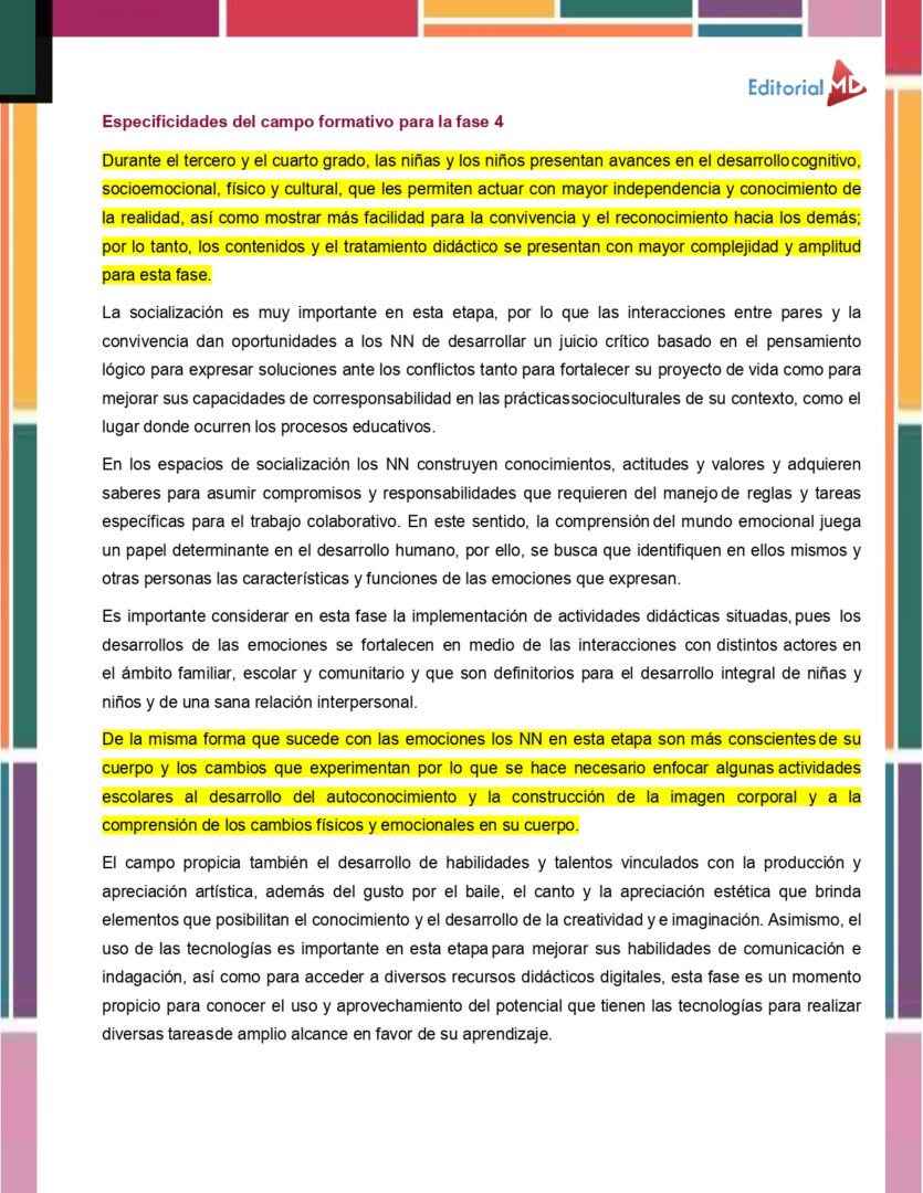 Programa Sintético DE LO HUMANO Y LO COMUNITARIO (Todos los Grados de