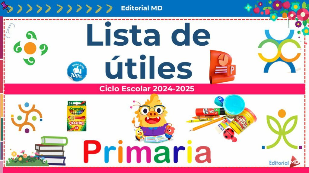 Lista De Utiles Escolares Tercero De Primaria www.editorialmd.com