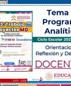 Tema 3 Contestado: Trabajo por proyectos CTE NEM 2025 - 2026 (Todos los Niveles) 16 Imagen de portada de un documento educativo titulado