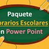 Paquete de Horarios Escolares