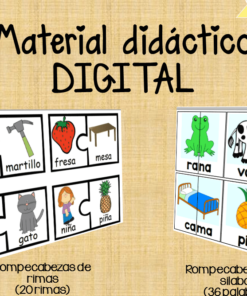 rompecabezas de silabas y rimas