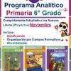 planeacion de noviembre sexto grado