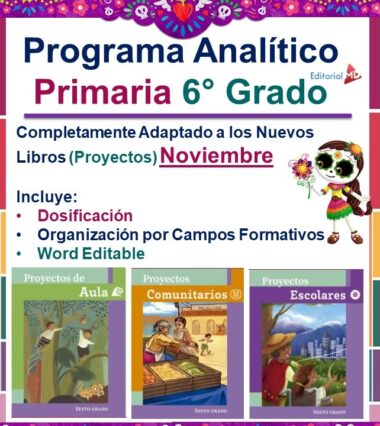 planeacion de noviembre sexto grado