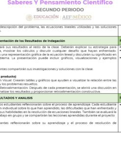 Un documento en color que presenta una tabla titulada 