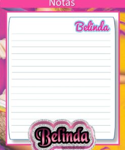 Papel de notas de colores con el encabezamiento 