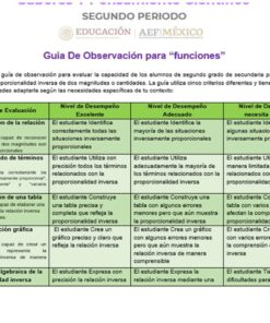 Una guía de observación en español para 