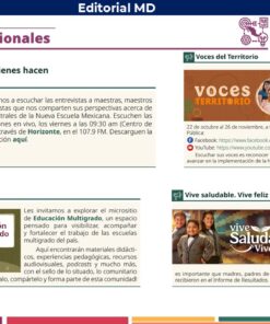 Un tablón de anuncios digital titulado 