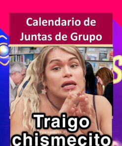 Una imagen colorida que muestra una Agenda Wendy Guevara Casa de los Famosos 2023 - 2024 Editable (Preescolar, Primaria, Secundaria). El primer plano muestra a una persona de cabello claro haciendo un gesto con la mano, con un texto debajo que dice 