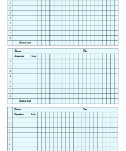 Tres plantillas de AGENDA-BITÁCORA, cada una de las cuales contiene tablas tituladas 