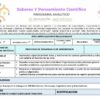 Un volante para el programa educativo titulado 