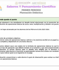 El plan educativo titulado 