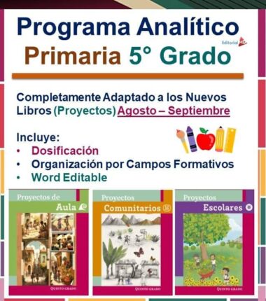 planeaciones septiembre quinto grado