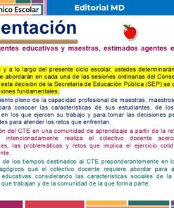 Tema 3 Contestado: Trabajo por proyectos CTE NEM 2025 - 2026 (Todos los Niveles) 18 Diapositiva en español con el título