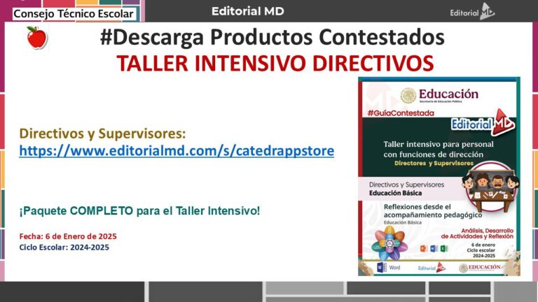 Productos Contestados Taller Intensivo Enero 2025