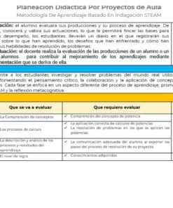 Un documento educativo titulado 