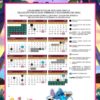 Agenda Escolar Lilo & Stitch 2025 – 2026 Editable 16 Colorido calendario escolar oficial con temática Disney para México (2025-2026), con los meses de agosto de 2025 a julio de 2026, fechas importantes marcadas y Stitch leyéndole a Lilo en la parte inferior. Bordes decorativos en rosa y azul.