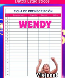 Una imagen de un formulario de preinscripción titulado 