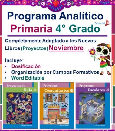 planeacion de noviembre de cuarto grado