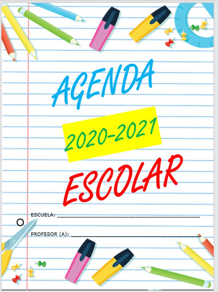 Agenda Escolar Back to School 100 % ciclo escolar 2021-2022