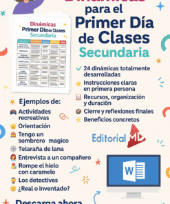 Paquete de 24 Dinámicas para el Primer Día de Clases !GRATIS!