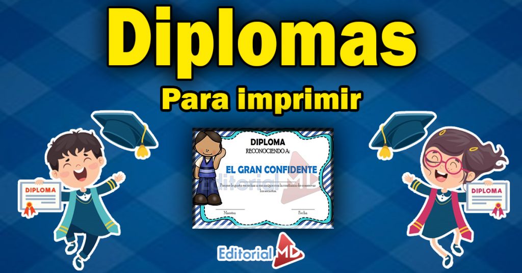 Diplomas Para Niños de Preescolar y Primaria