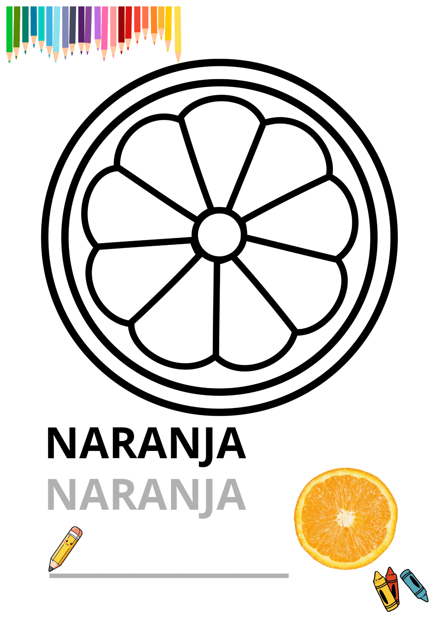 Libro de frutas para colorear 4 Libro de frutas para colorear - Image 4