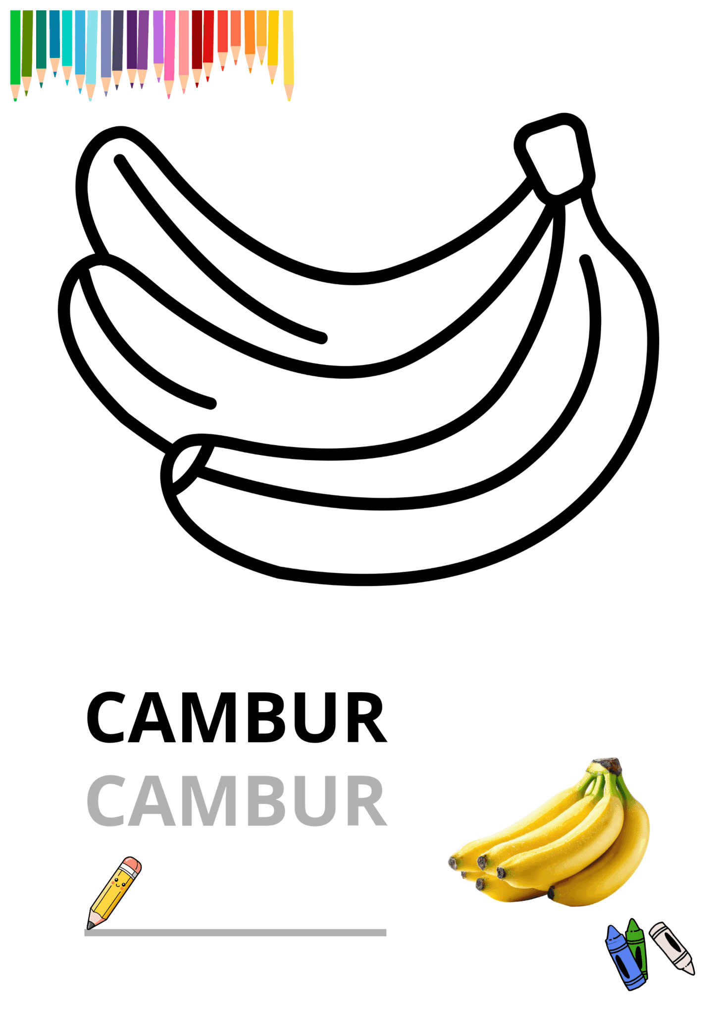 Libro de frutas para colorear 3 Libro de frutas para colorear - Image 3