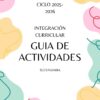 GUIA DE ACTIVIDADES PARA INTEGRACIÓN CURRICULAR EN SECUNDARIA