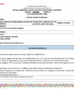 Un Plan de Reforzamiento 1° a 6° de PRIMARIA detallado de la Secretaría de Educación para una clase de español de 3er grado, centrándose en la comprensión lectora y la discusión sobre 