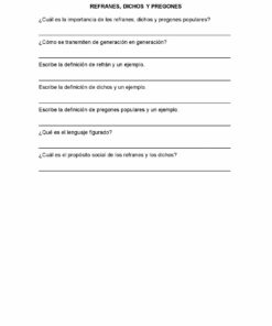 Un documento titulado 