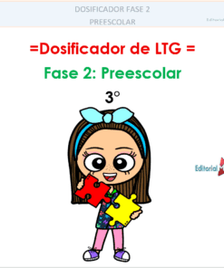 Ilustración de una niña sonriente con una diadema azul que sostiene piezas de puzzle rojas y amarillas. Texto arriba: 