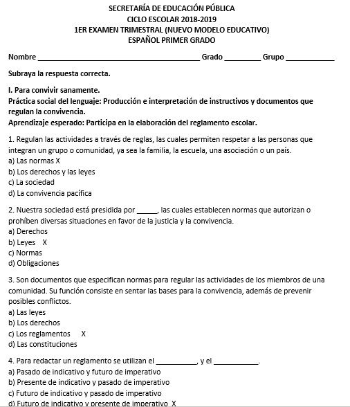 Examen español 1