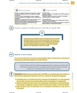 Página de un cuaderno de ejercicios titulado 